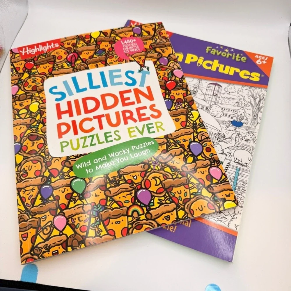 Highlights Kids‎ Hidden Pictures & MindWare Extreme Dot to Dot Activity Book Lot